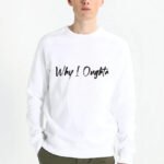Comverses Men Why I Oughta Text Design White Sweater