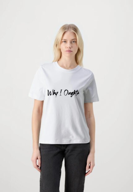 Comverses Women Why I Oughta Design with White T Shirt