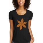 Comverses Women’s Orange Lily Black T-shirt