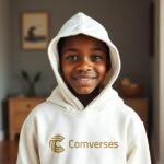 Comverses Kids Design White Hoodie