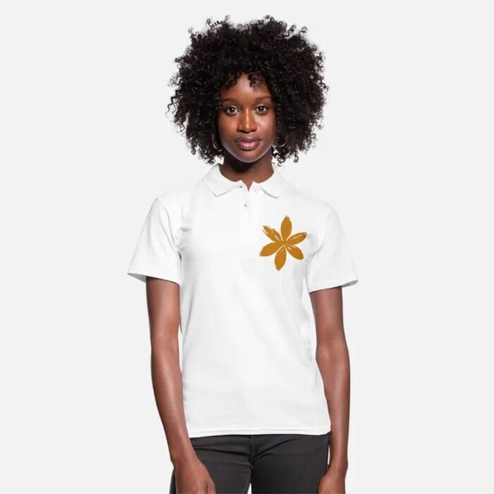 Comverses Light Orange Girls Gold Lily Flower White Short Sleeves