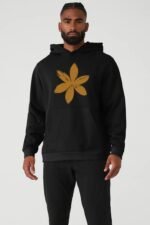 Comverses Men Gold Lily Hoodie Black