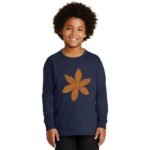 Comverses Boy’s Orange Lily Black Full Sleeve Shirt
