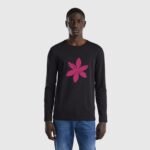Comverses Men’s Pink Lily Black Full Sleeve Shirt