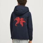 Comverses Men’s Red Giant Lily Removable Hood Parka