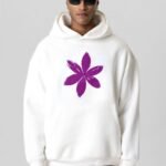 Comverses Men Purple Lily Hoodie