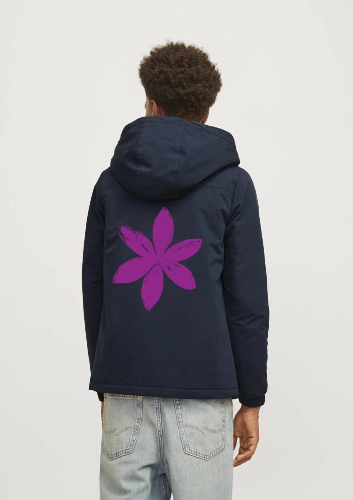 Comverses Men’s Light Purple Lily Removable Hood Parka