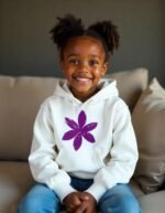 Comverses Girls Purple Lily Hoodie