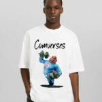 Comverses Mens with Comverses Design White T-Shirt Color Design