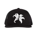Comverses White Giant Lily Black Hat