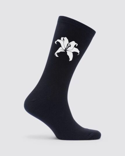 Comverses Giant Lily Black Socks