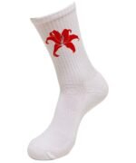 Comverses Red Giant Lily White Socks