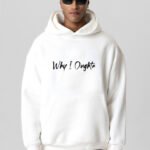 Comverses Men Why I Oughta Text Design Hoodie White