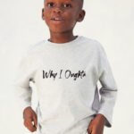 Comverses Kids What I Oughta Text Design White Full Sleeve Shirt