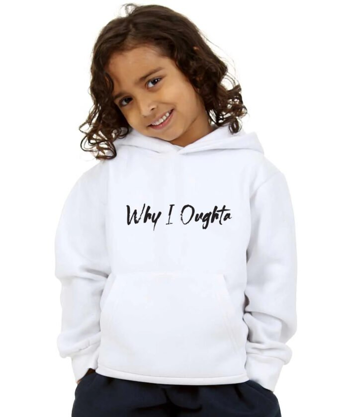 Comverses Girls Why I Oughta Text White Hoodie