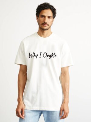 Comverses Men's Why I Oughta Text Design with White T Shirt