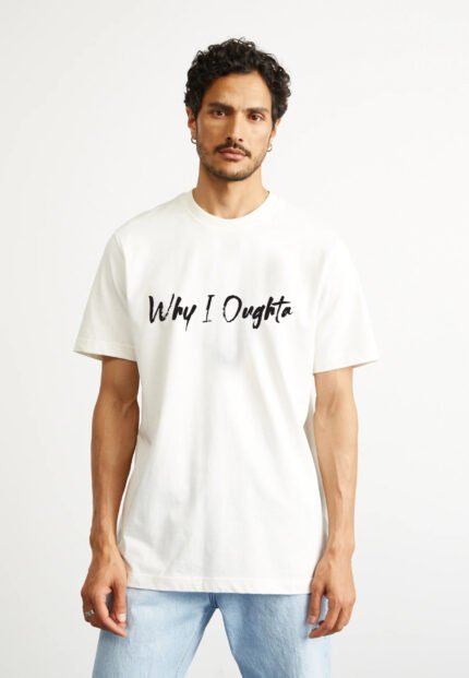 Comverses Men's Why I Oughta Text Design with White T Shirt