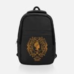 Comverses Women Crest Design Black Backpack