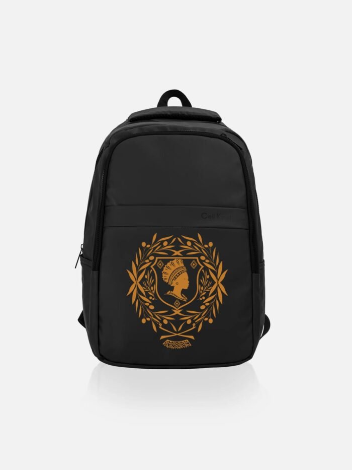 Comverses Women Crest Design Black Backpack