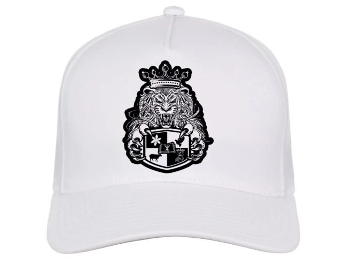 Comverses White Royal Crest Design White Hat