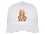Comverses Orange Royal Crest Design White Hat