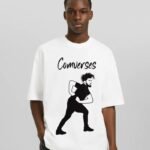 Comverses Mens with Comverses Designs White T Shirt