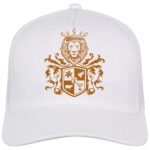 Comverses Orange Royal Crest White Hat
