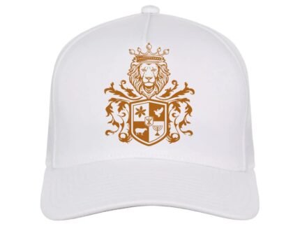 Comverses Orange Royal Crest White Hat