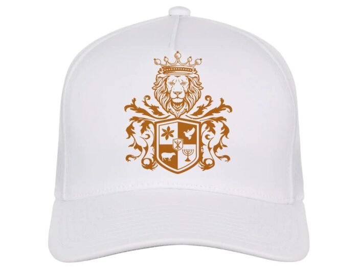 Comverses Orange Royal Crest White Hat