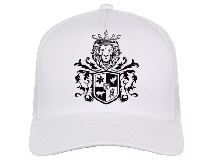 Comverses Black Royal Crest White Hat