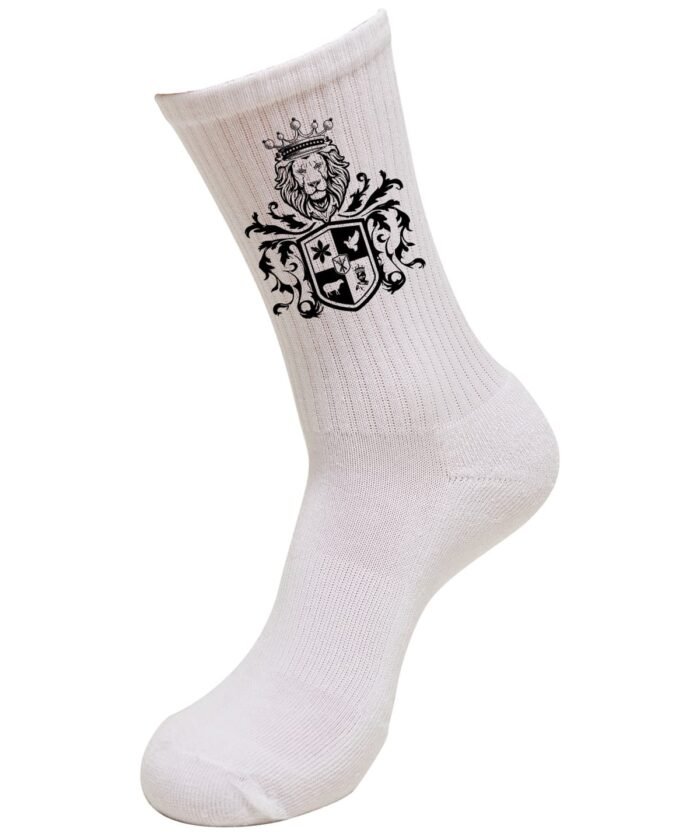 Comverses Black Royal Crest White Socks